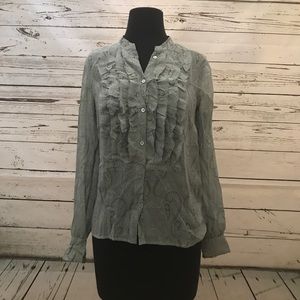 JCrew Blouse with Ruffles